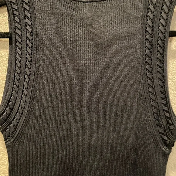 White House Black Market Black Sheath Midi Dress with Mock Neck for Cocktail - Picture 6 of 7